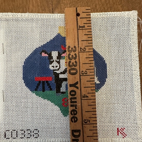 12 days of Christmas hand painted needlepoint canvas - Picture 6 of 7